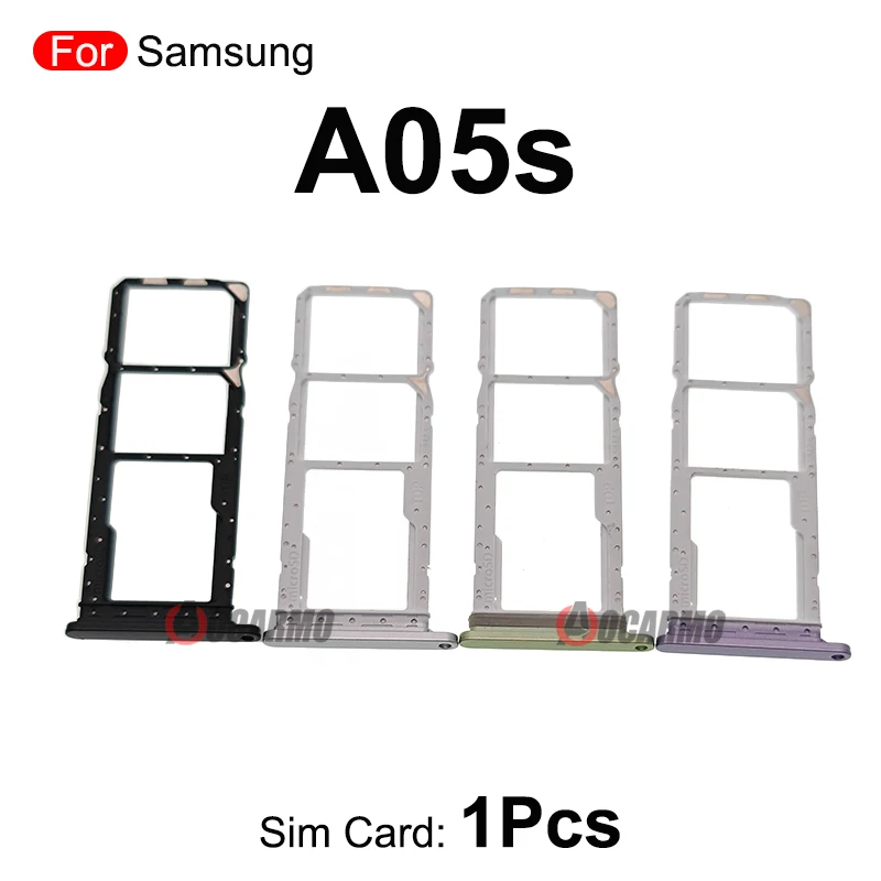 1Pcs Sim Tray For Samsung Galaxy A05 A05S Sim Card Holder Slot Replacement Parts