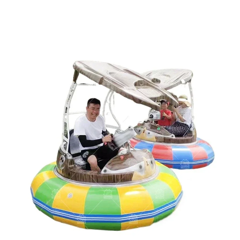 

Fiberglass material 1-2 people bumper boat Cartoon air circle Adult water amusement equipment bumper boat