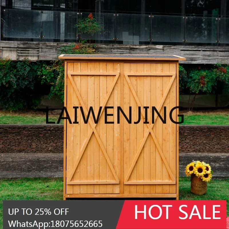 Outdoor cabinet waterproof sunscreen locker garden garden garden tool box farm tool storage room sundries storage cabinet