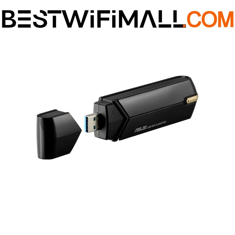 

ASUS USB-AX56 Dual Band AX1800 USB WiFi Adapter 1800Mbps 802.11ax Support MIMO/OFDMA USB 3.0 Wi-Fi Adapter with Included Cradle