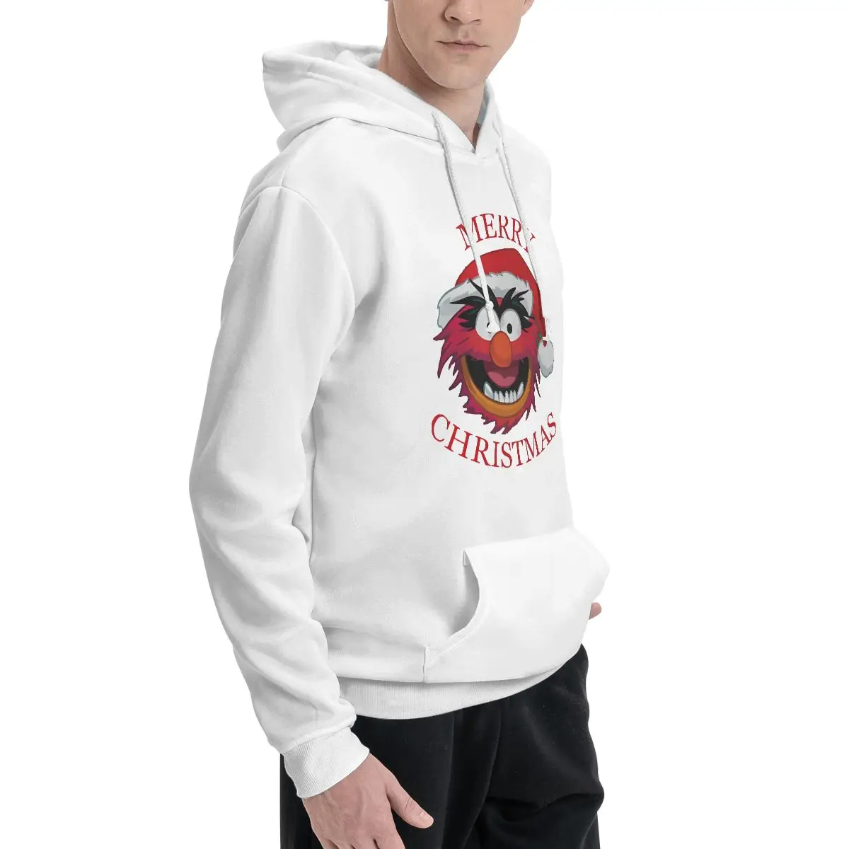 M-Muppets Christmas Carol Hoodie Men Women Street Sweatshirt Autumn Oversized Pullover