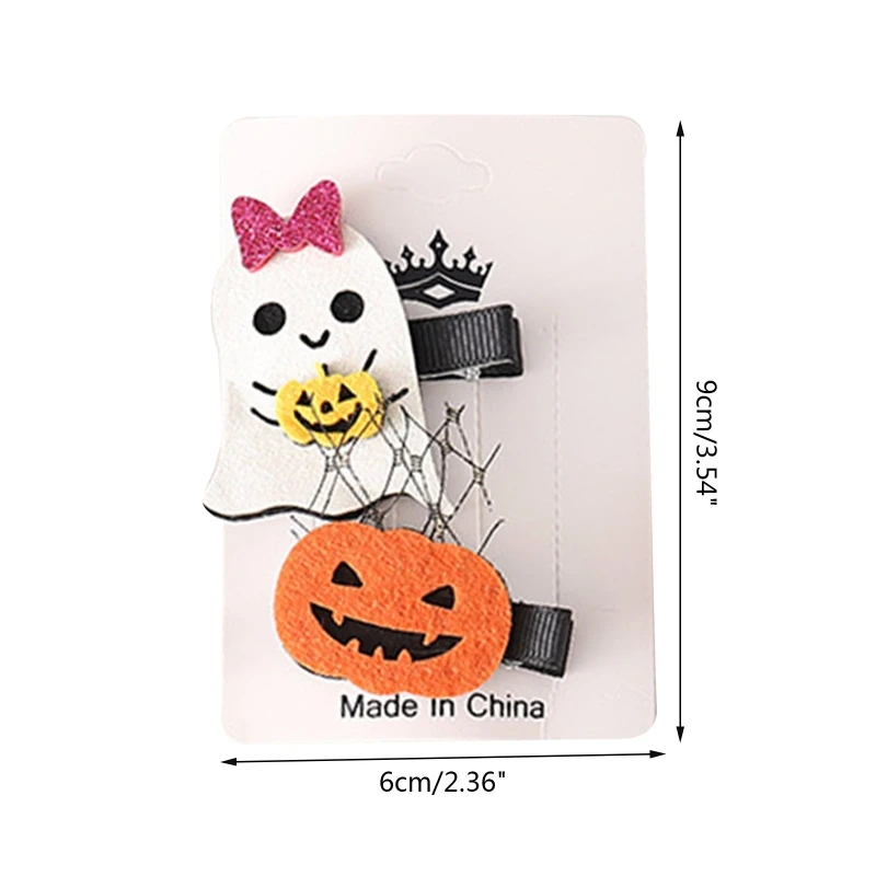 Pony-Haarspange, Geister-Halloween-Haarspangen für kreative Katzen, Kürbis-Snap-Haarspangen, Haarspangen, Frisur-Accessoire