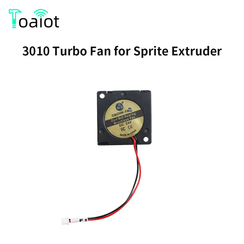 

Sprite Extruder 3010 Fan Turbo Fan DC24V 11000rpm Cooling Fan XH1.25pin Double Ball Bearing Brushless Fan 3D Printer Accessories