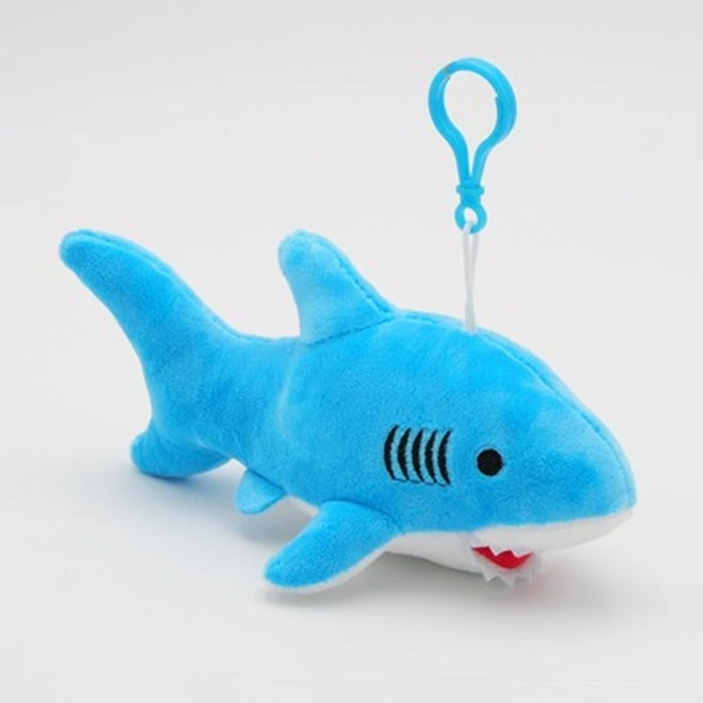 Cute 12cm 16cm Small Shark Plush TOY DOLL Stuffed Animals Plush Accessories Toy Pendant Baby Kid Gift Keychain Ornaments