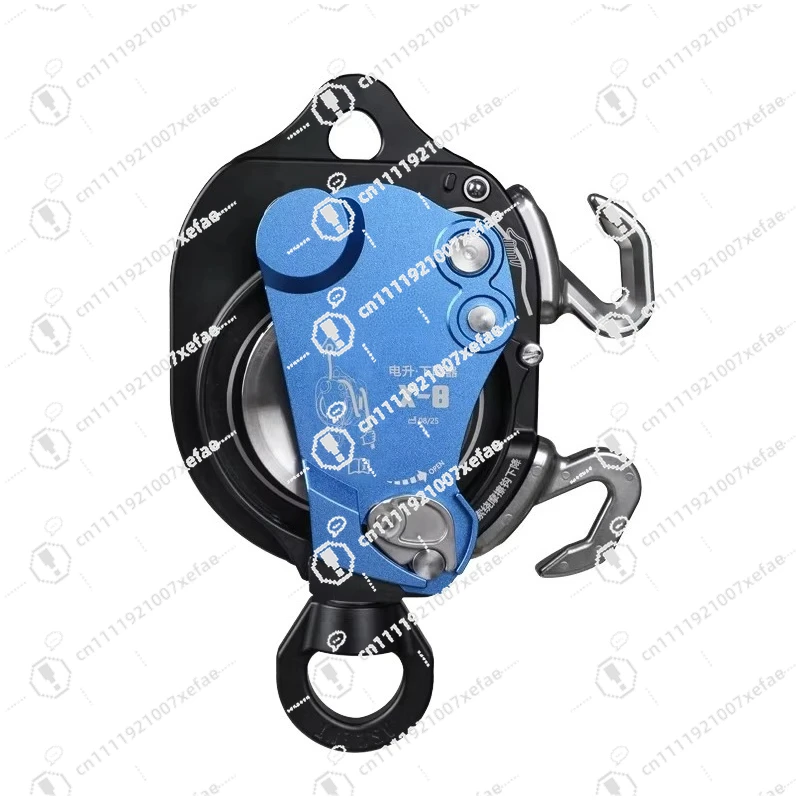 Power Drive Aluminum Alloy Light Rope Rescue Climber Automatic Brake Adjustable Speed 200kg Anti-fall Protection