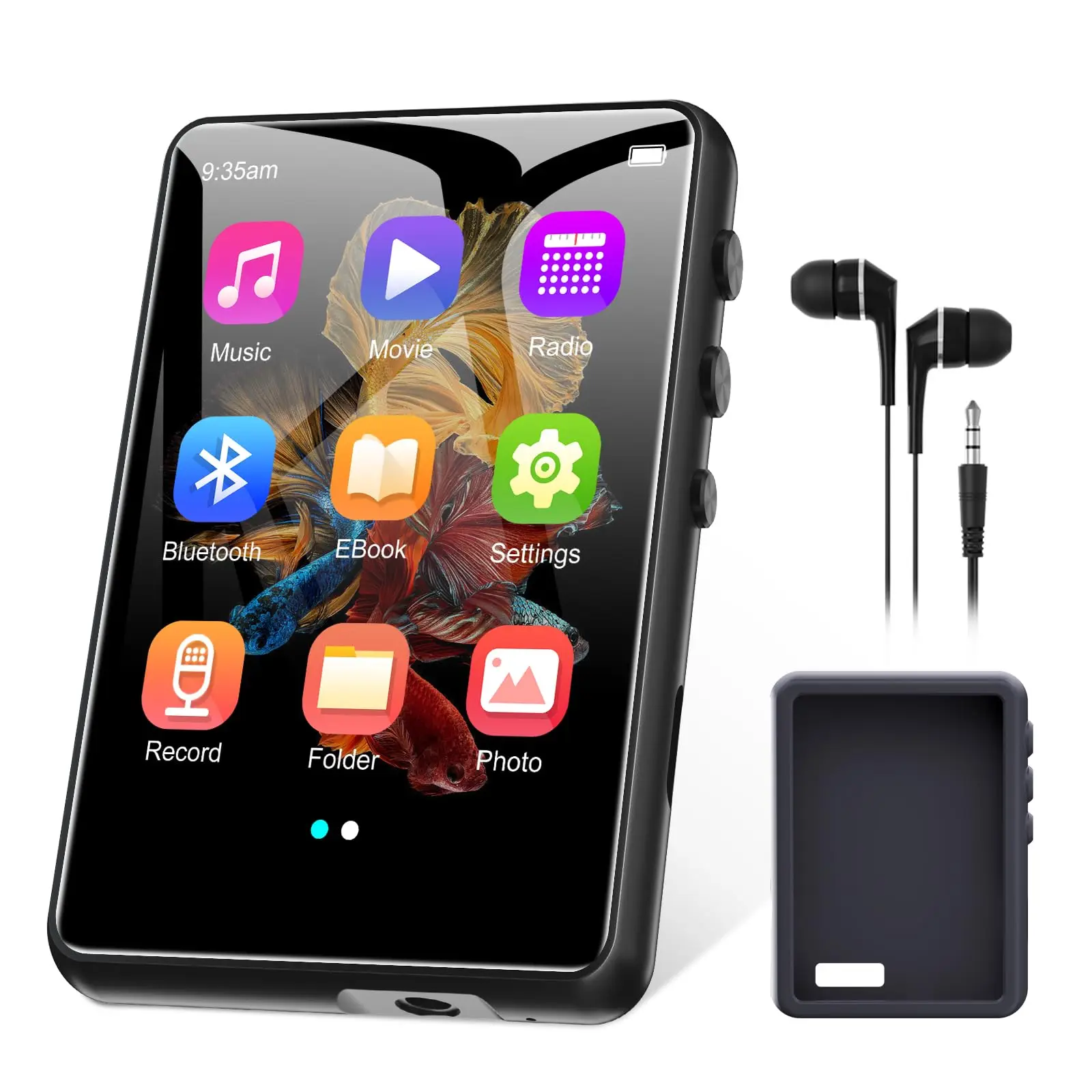 

ZAQE 128GB MP3 player Bluetooth 5.3, 2.4-inch full touch screen supports up to 128GB