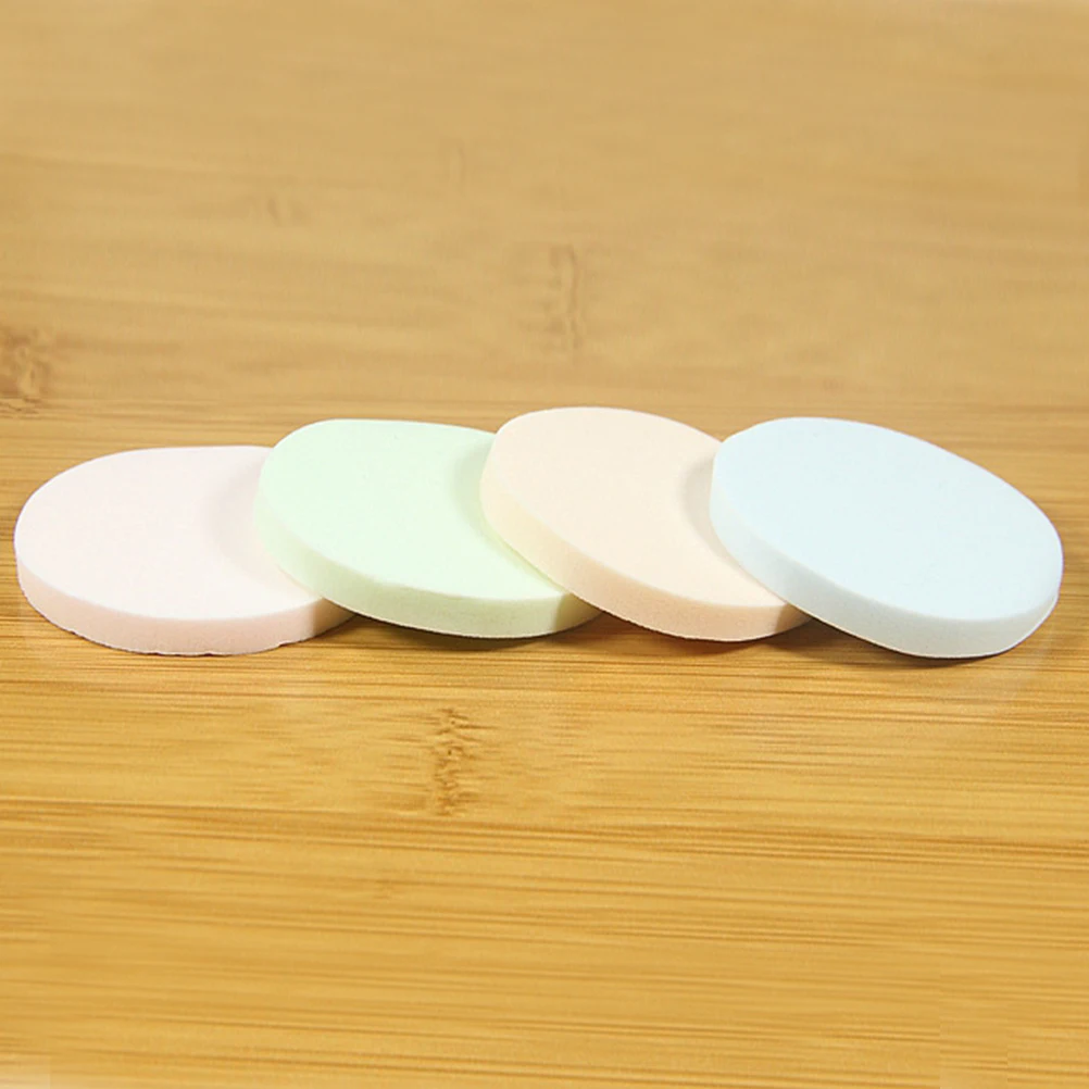 

40pcs Powder Sponge Application Cream Liquid Foundation Makeup Sponges Round Travel Use