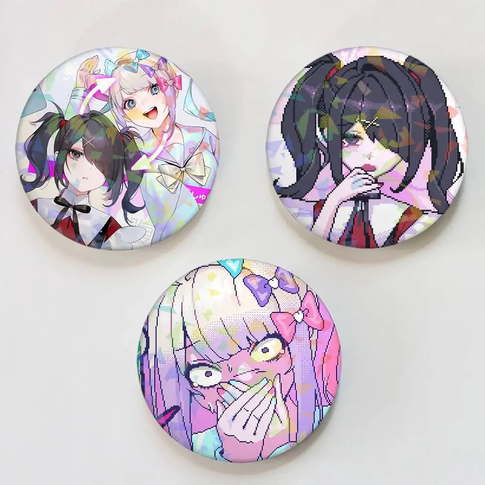 Spiel N-Needy Streamer Overload Laser Button Pins Rucksack Kleidung Dekor Brosche Fiction Abzeichen Schmuck Geschenke