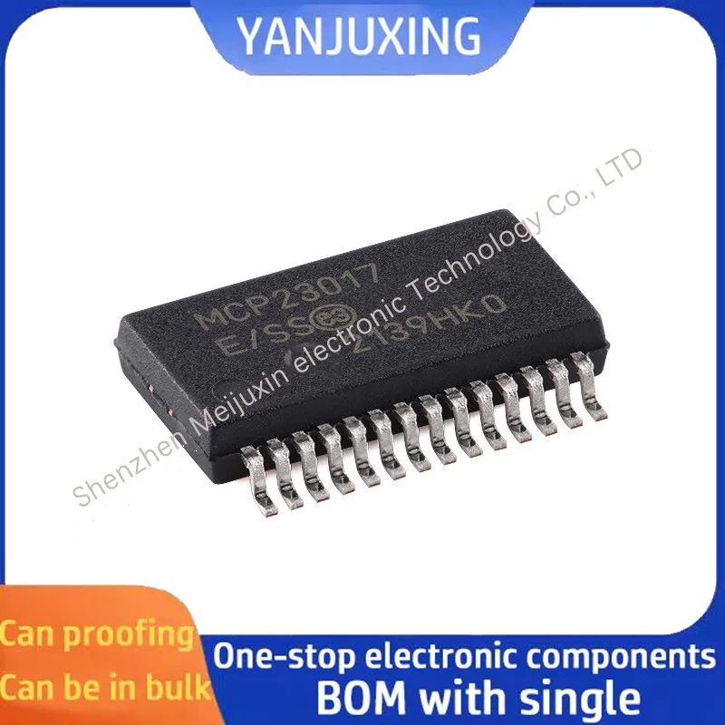 1~5PCS/LOT MCP23017-E/SS MCP23017T-E/SS MCP23017 SSOP28 I/O extender chip
