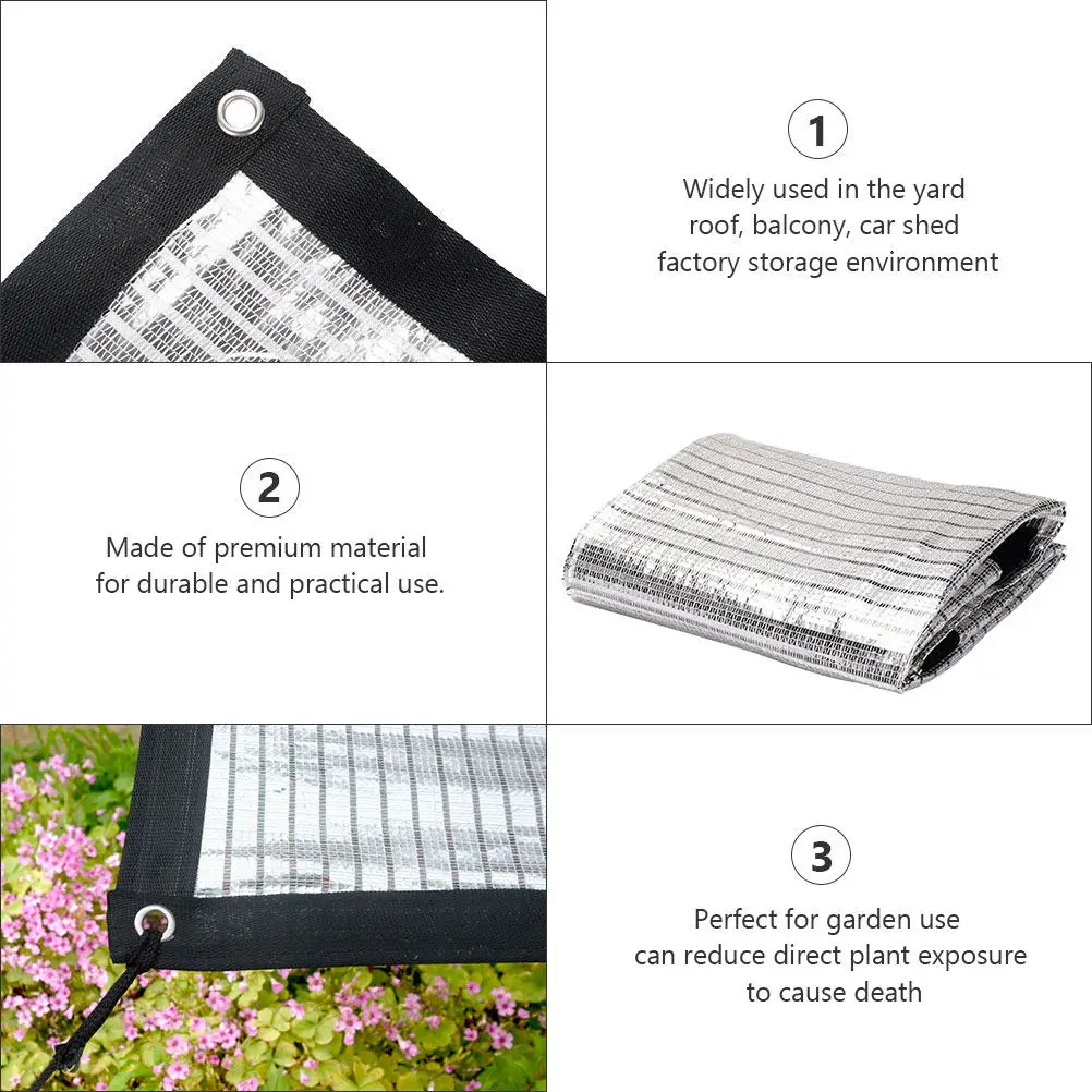 1Pcs Premium Sun Shade Net Thicken Sunscreen Net for Garden Plants Balcony Roof Car Shed Heat Insulation Breathable Mesh Cover view 2