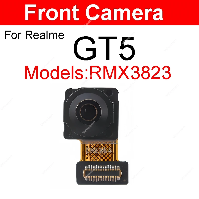 الكاميرا الأمامية الخلفية لـ Realme GT Neo 5 neo5 GT5 GT 5 Pro الخلفية ميان الجبهة صورة شخصية مواجهة وحدة الكاميرا أجزاء الكابلات المرنة #2