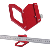 Woodworking Square Protractor Square Center Finder Steel Ruler Angle Scriber Gauge Marking Line Gauge Measuring Scribe Tool