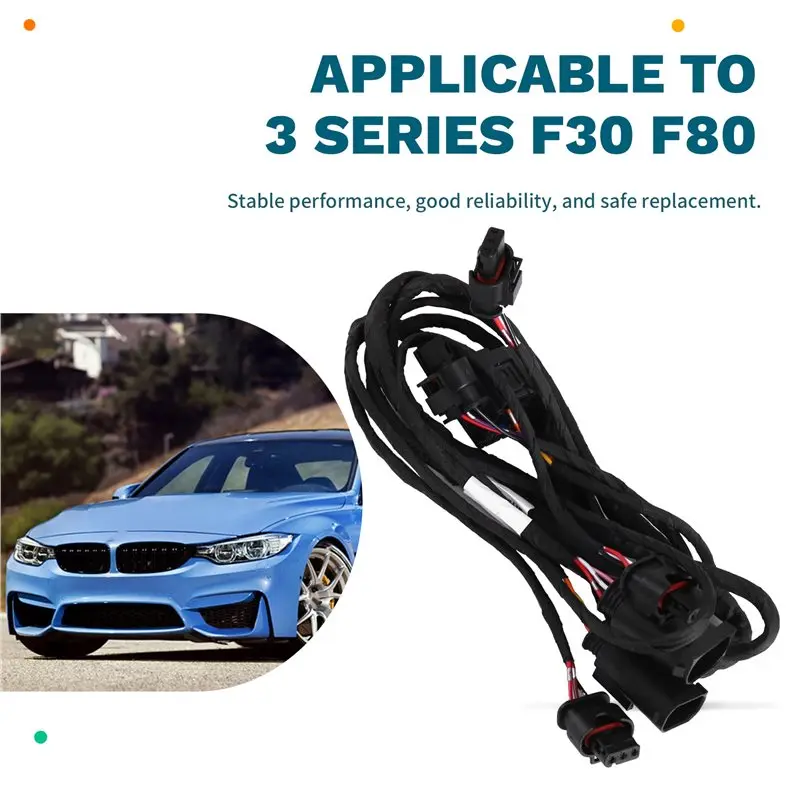 AASS-For BMW 3 Series F30 F80 Front Bumper Parking Sensor Wiring Harness PDC Cable 61129365042 Car