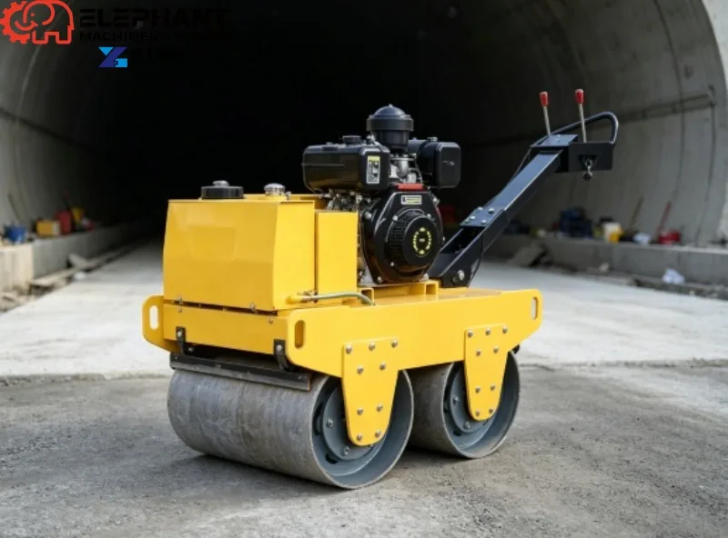 Manual Self-propelled Vibratory Road Roller 6HP Ground Compactor (FYL-S600C)