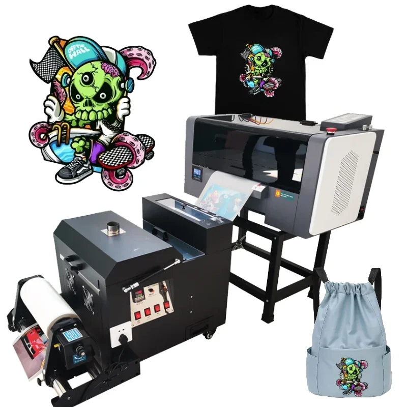 China New A3 PET Film T shirt Textile Printing Machine Digital DTF Print PET film DTG printer Offset i3200 A3 DTF Printers