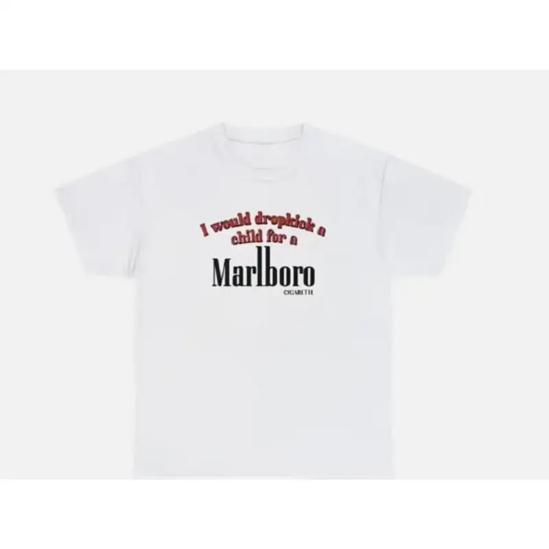 Camiseta I Dropkick Un niño para un cigarrillo Dank Meme Weirdcore Gen Z Tee