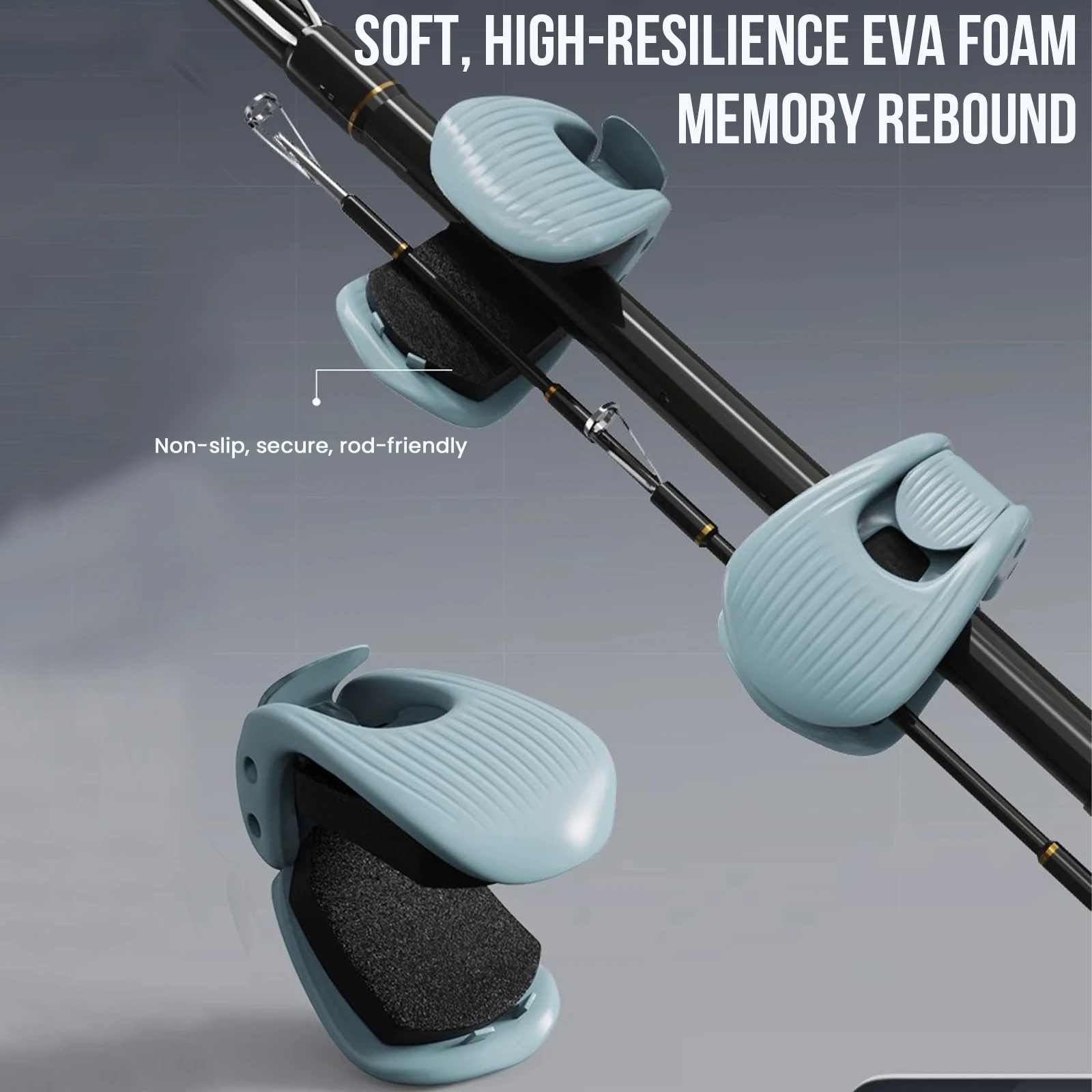 متعددة الوظائف قضيب حامل الصيد رود كليب الصيد رود حامل المثبت كليب لمختلف أحجام قصبة صيد خشبية