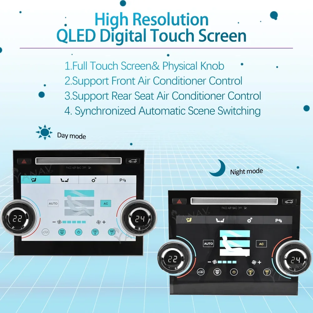 AC Panel LCD Climate Denso Host IPS Touch Screen Air Conditioning Board Range Rover Sport L320 2009-2013