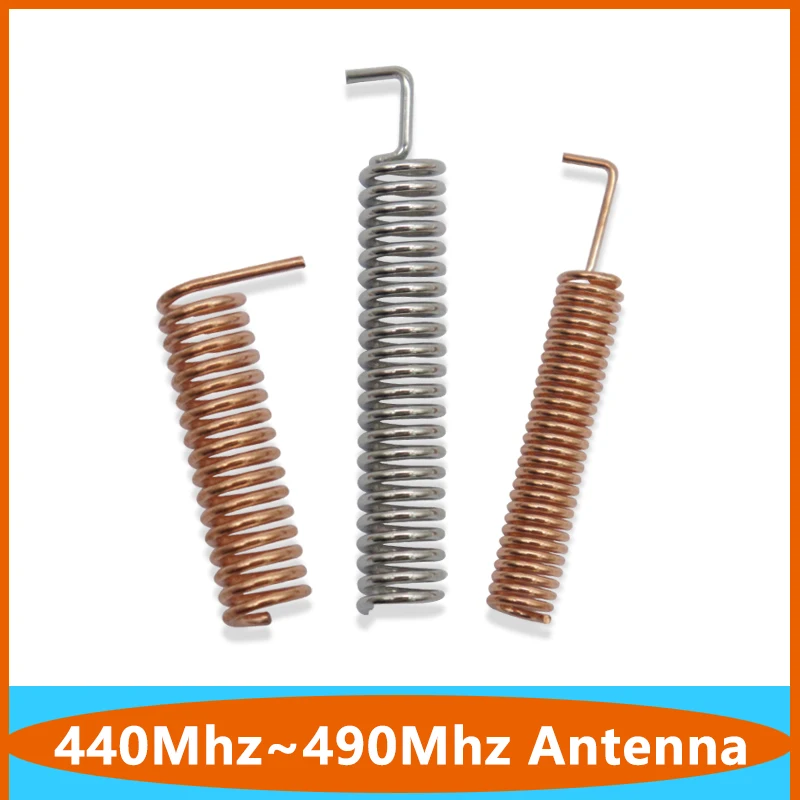 100pcs Remote Control 440Mhz 470Mhz 490Mhz Lora 3Dbi Internal PCB Welding Copper Coil Spring Antenna 470 Helical Antenna