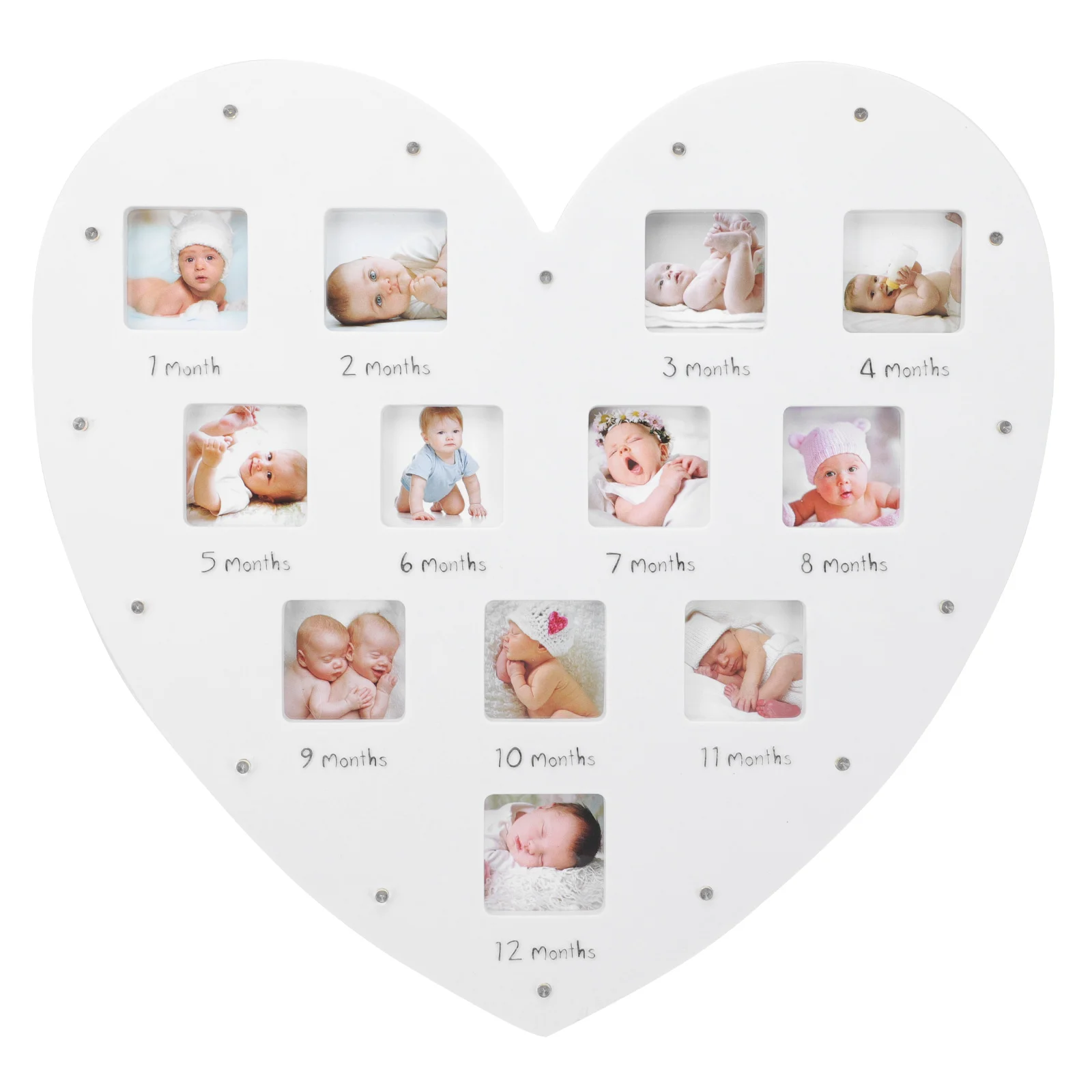 Photo Frame Decorative Lights Infant Gifts Baby Picture Collage Acrylic Newborns