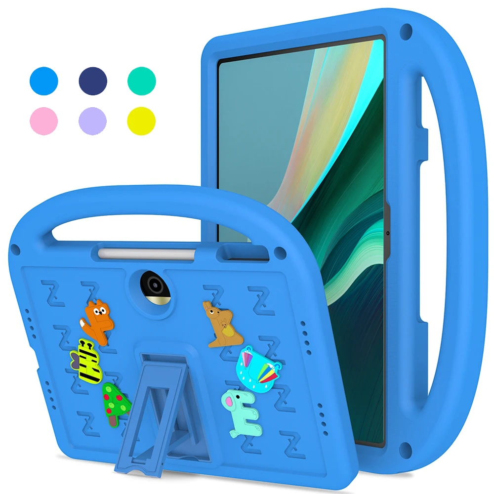Für Honor Pad 9 2024 12,1 Zoll HEY2-W09 HEY2-W19 Fall Kinder Sicher Cartoon Brief Tragbare EVA Stoßfest Ständer Tablet Abdeckung