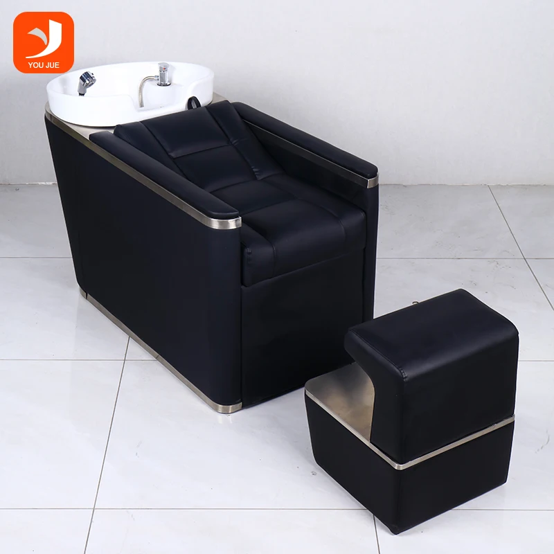 Best For SPA & Wellness Center Shampoo Chair For Salon With Multifunction Shampoo Bed Hair Salon Washing Chair Wide Shampoo Bed