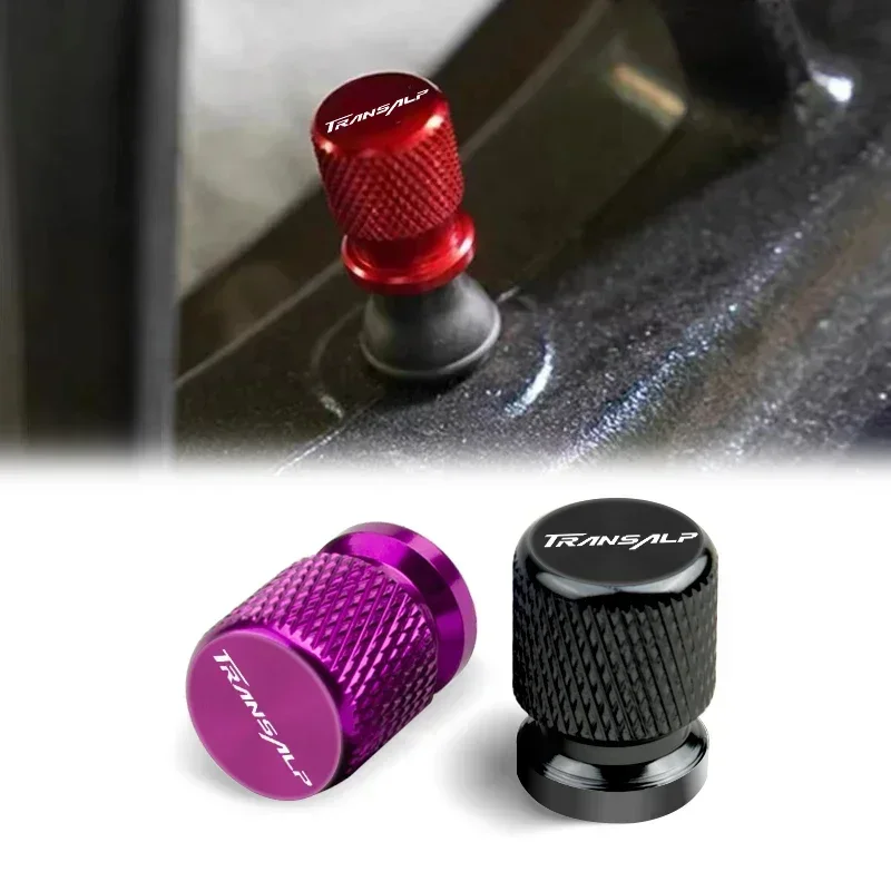 2 Pcs Motorcycle Accessories For HONDA TRANSALP 600 650 700 XLV Transalp Aluminum Alloy Tire Valve Air Port Stem Cover Caps