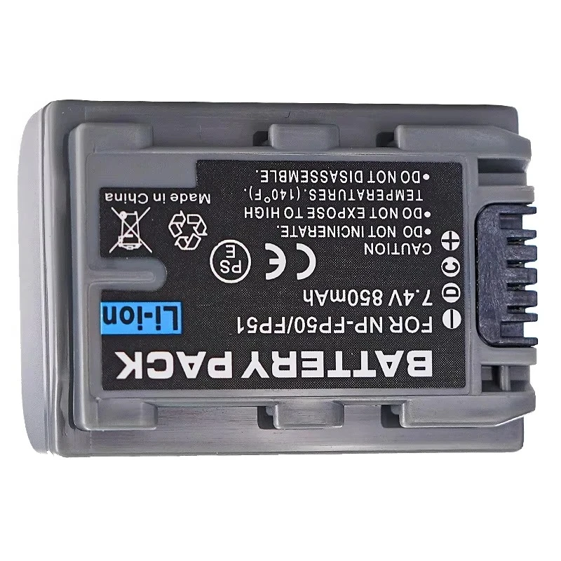 For Sony NP-FP30 NP-FP70 NP-FP71 NP-FP90 SX40r SX41 HDR-CX105 Camcorder NP-FP50 Lithium Ion Battery 850mAh