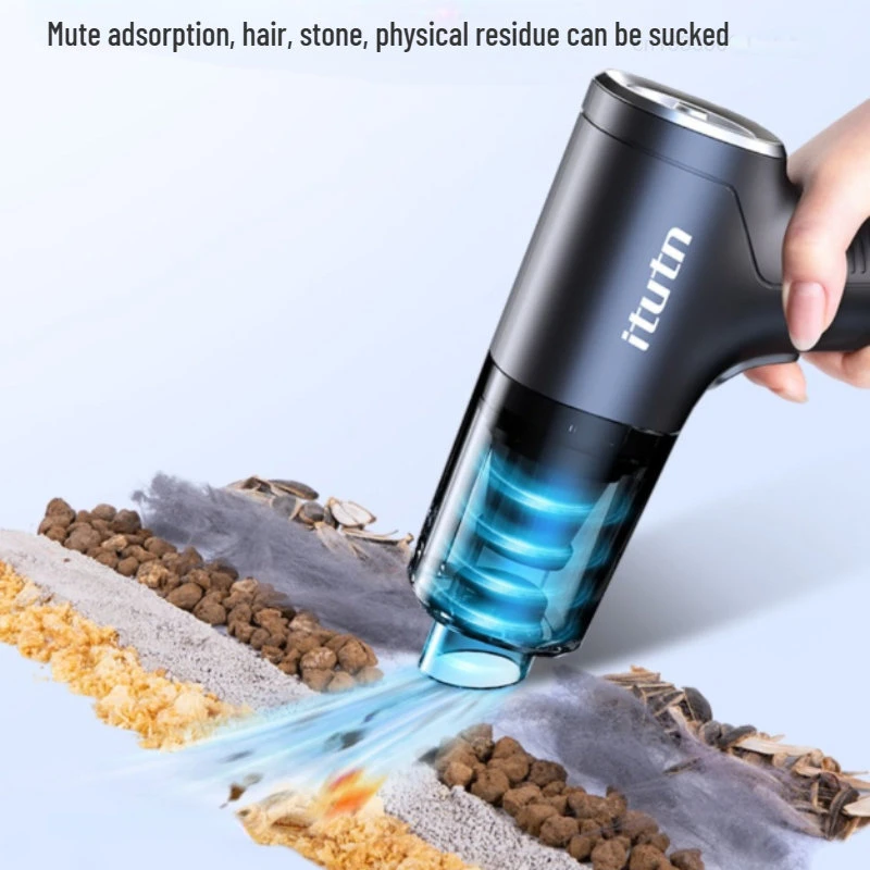 Portable Cordless Vacuum Cleaner Strong Suction Handheld Robot Car Suction and Blowing Dual Purpose Indoor Vacuum Cleaner