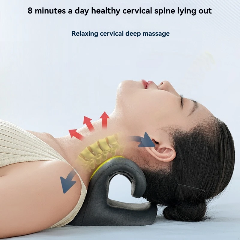 

Neck Massager Acupoint Massage Pillow to Relieve Pain Neck Stretching Cervical Correction Cervical Spine Repair Relaxation C-typ