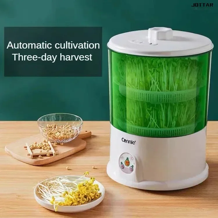 

New fully automatic intelligent multifunctional bean sprout machine. For household use. Homemade. Green bean sprout tank.