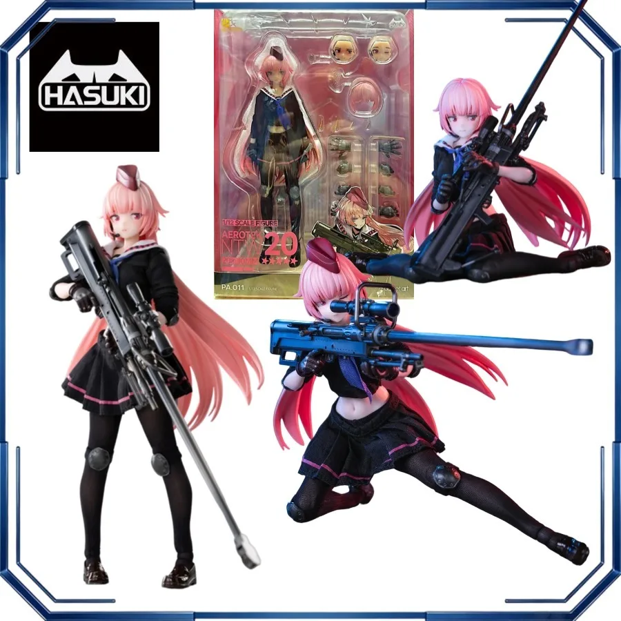 Hasuki Pocket Art PA011 NTW‑20 Action Figures Girls Frontline Anime Model Collection Display Original Box Toys Gifts