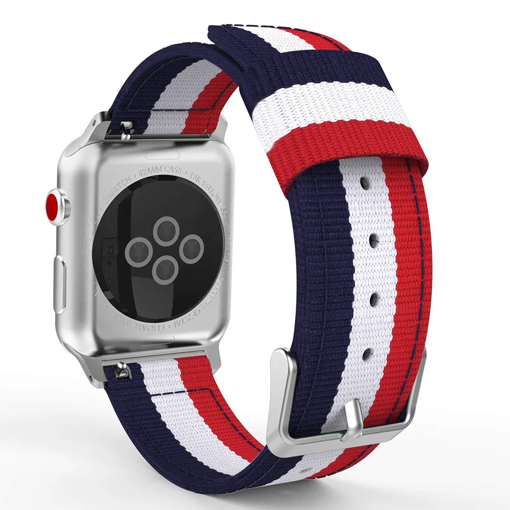Canvas Nylon Band Voor Apple Horlogeband 46Mm 45Mm 41Mm 44Mm 40Mm 38Mm 49Mm Armband Iwatch Serie Ultra 10 9 8 7 Se 3 4 5 6