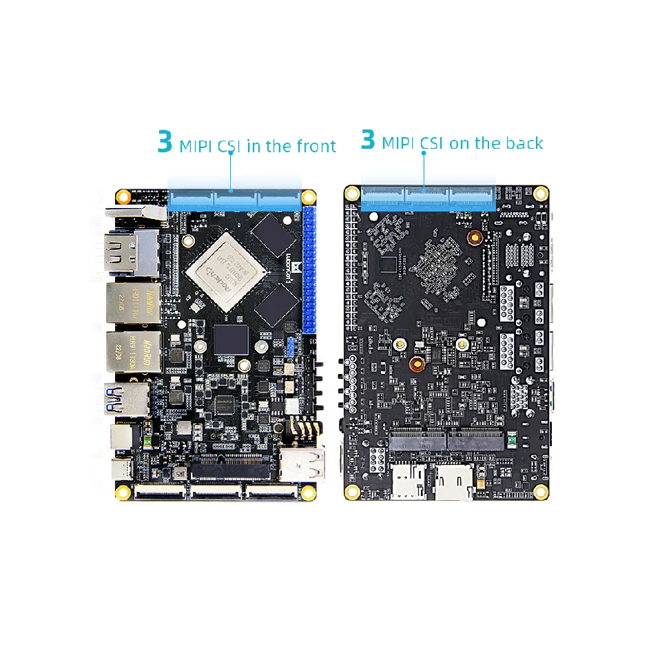 RK3588 IOT AI Intelligence Single Board Computer 128gb Emmc Gigabyte Mini PC Computer Linux Industrial PCBA Electronic Kit