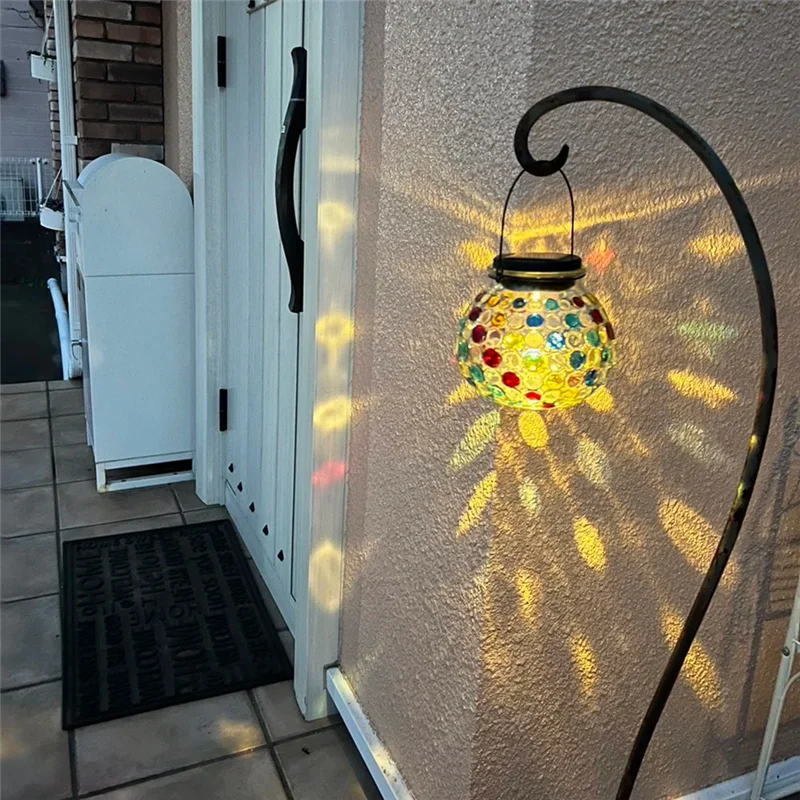 

Светодиодные солнечные фонари, уличные солнечные стеклянные бутылки, настольная лампа, подвесной солнечный ночник для садовой вечеринки, кемпинга, двора, декора-AA70