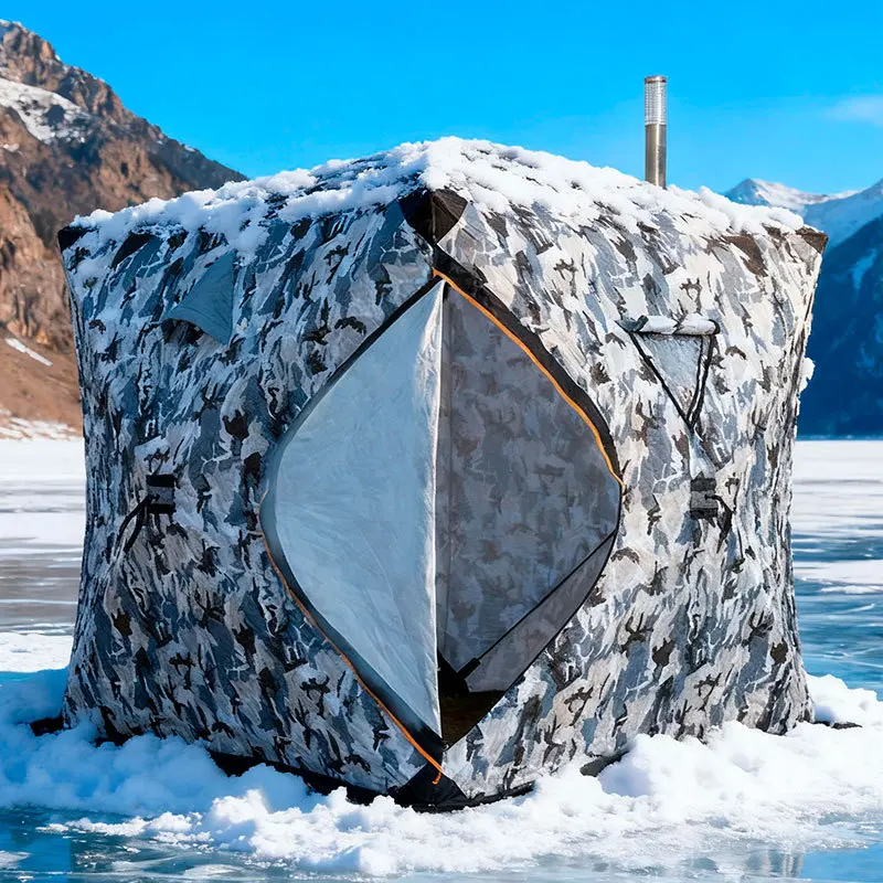 

Camouflage Ice Fishing Shelter Tent Cotton Sauna for Winter Outdoor Hunting
