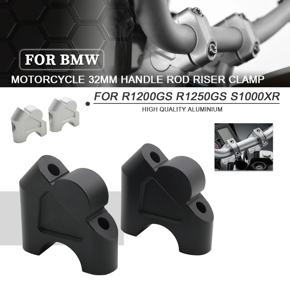 Motorcycle Handlebar Riser 32MM Drag Handle Bar Clamp Extend Adapter For BMW R1200GS R1250GS LC S1000XR R1250R R 1200 GS ADV