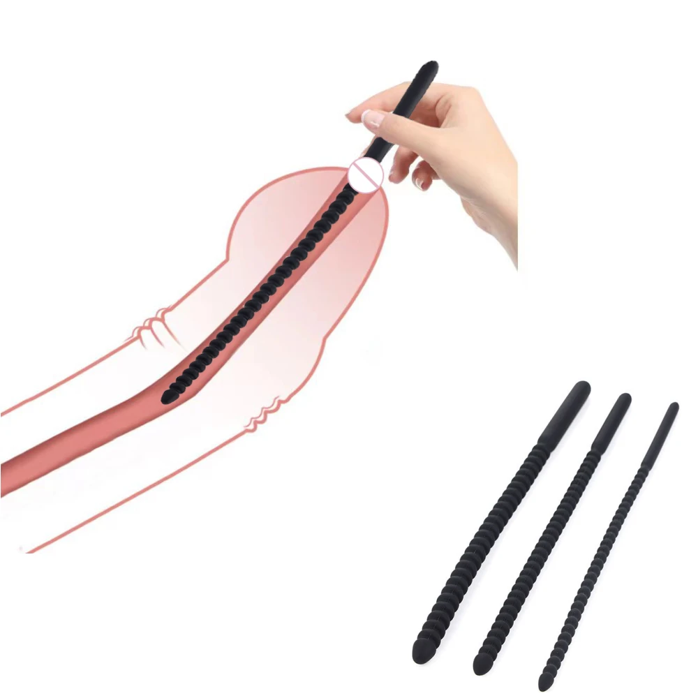 

Silicone Urethral Catheter Penis Plug Urethral Sound Urethra Stimulate Dilator Masturbation Rod Sex Toy For Men and Women