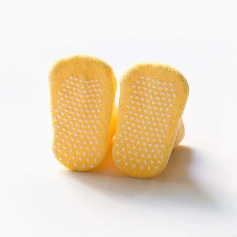 J2HD Neutral Warm Thick Cotton Socks Baby Toddler Socks with Grips Thickened Cotton Small Size Socks Anti Slip 0-1 Years Old