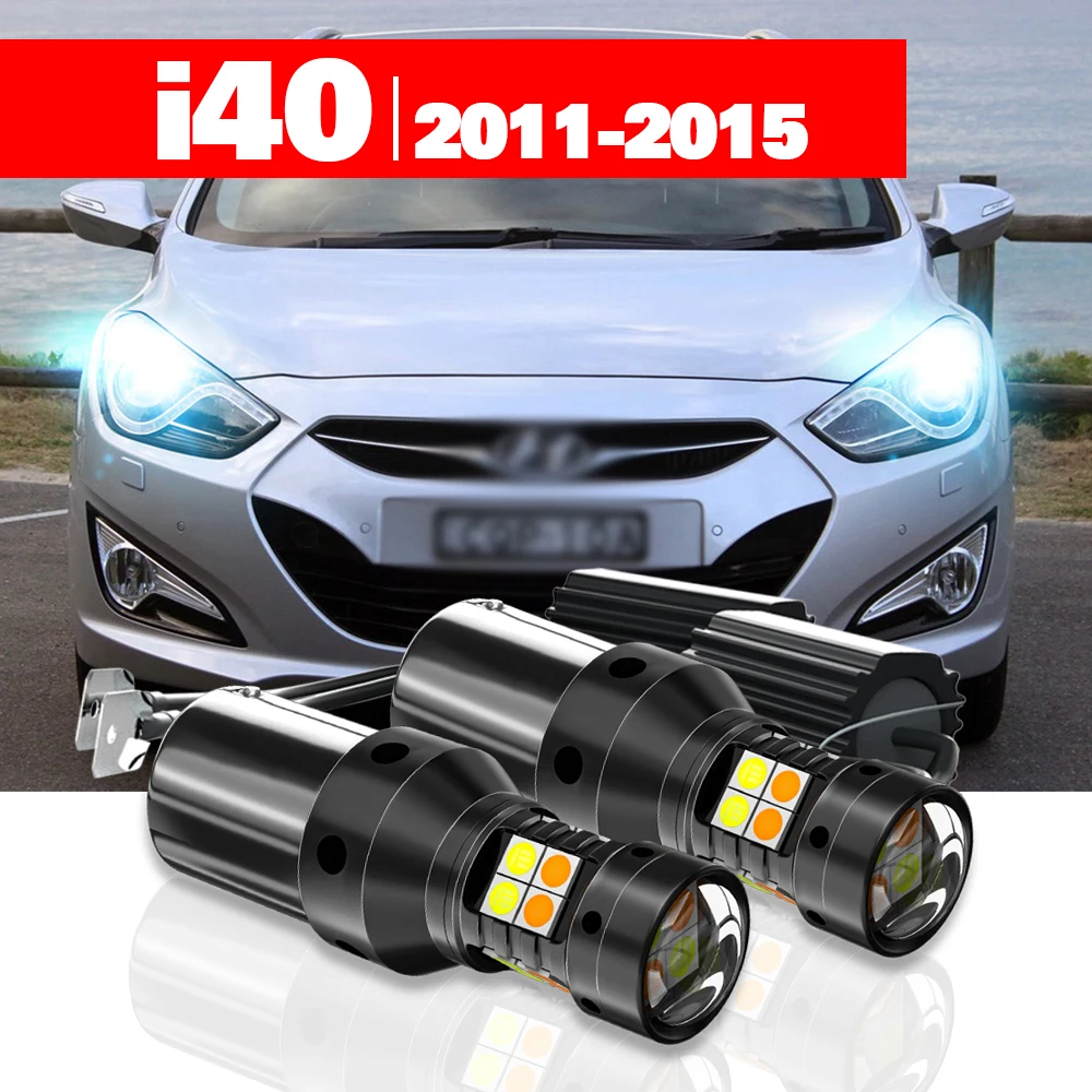 Für Hyundai I40 2011-2015 2 Stück LED Dual-Mode Blinker + Tagfahrlicht DRL 2012 2013 2014 Zubehör
