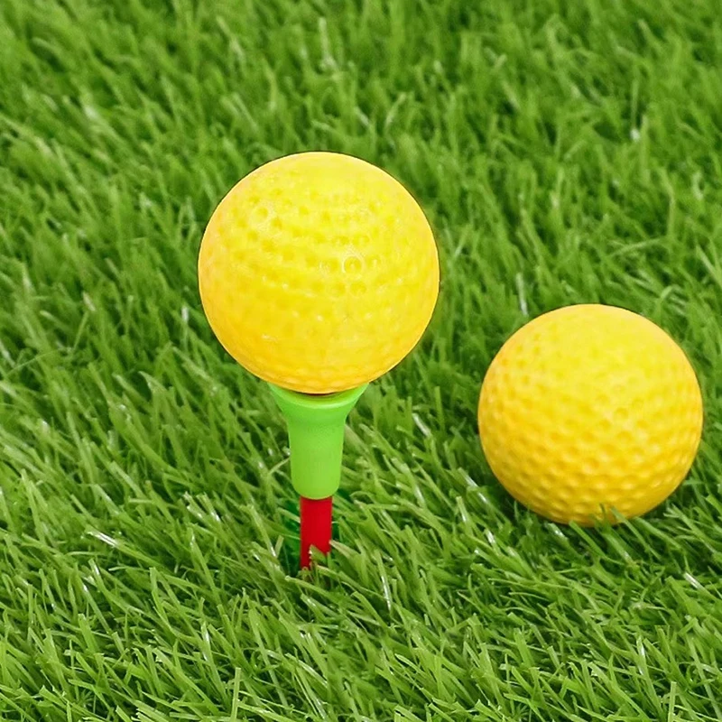 42.67 مللي متر الأصفر بولي PU كرات تدريب الغولف ممارسة كرات للمبتدئين المهنية جودة عالية سطح ناعم كرات الغولف مرونة جيدة ZYF