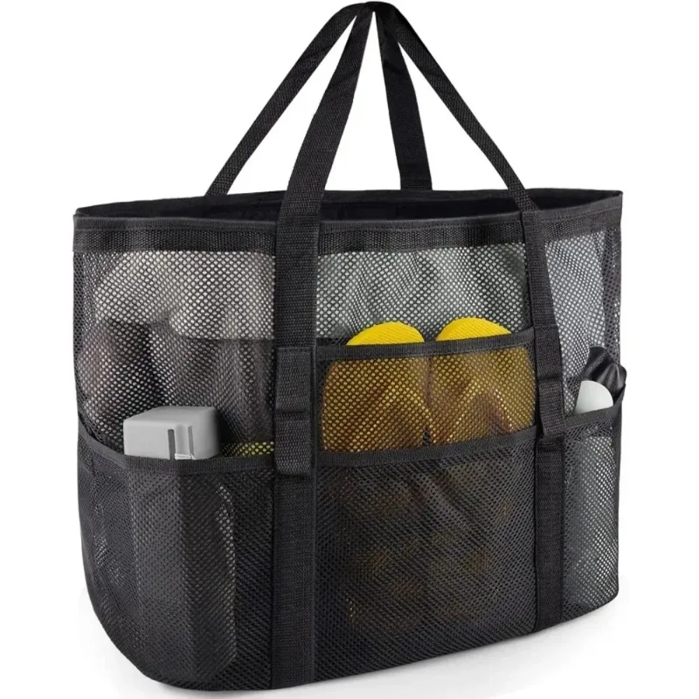 

Hot Sale for Family Beach Bag for Toys & Vacation Essential Swimsuit Storage Bag Mesh Beach Bag - Large Beach Tote Bag