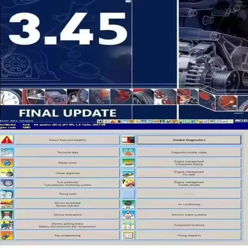 2024 Alldata 10.53 + معلومات automaticios 3.45 + Mi.chell 2015 + ATSG + Vivid Workshop + ElsaWin ET.A 8.3 Software de reparalos de