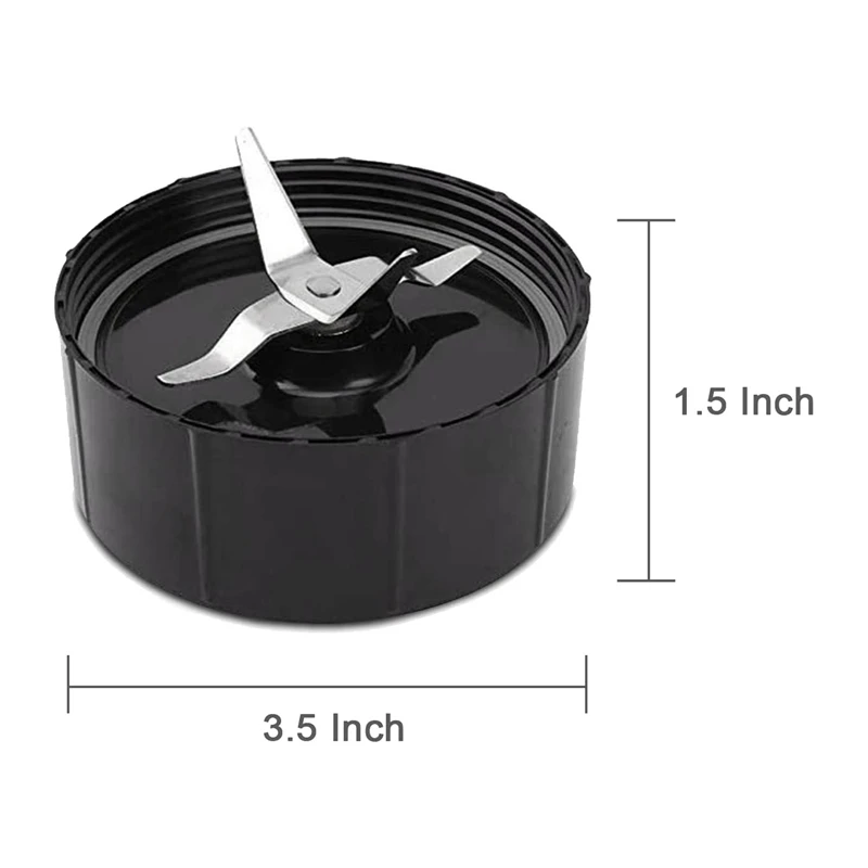 Paquete de piezas de repuesto de cuchilla cruzada para batidora mágica, exprimidor y mezclador, 250W, 2 unidades