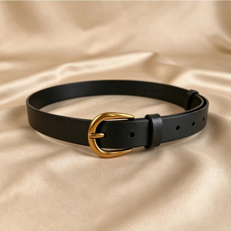 Women Genuine Leather Belt Vintage Gold Pin Buckle First Layer Cowhide Ladies Waist Belts For Jeans Dress Office Daily Wear