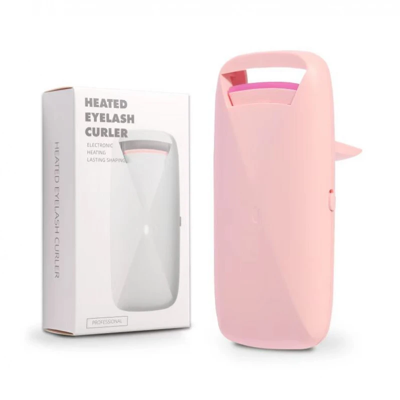 Electric Heated Eyelash Curler USB Rechargeable Fast Heat Long Lasting Lash Curling Device Portable Makeup Eyelash Curling Tool