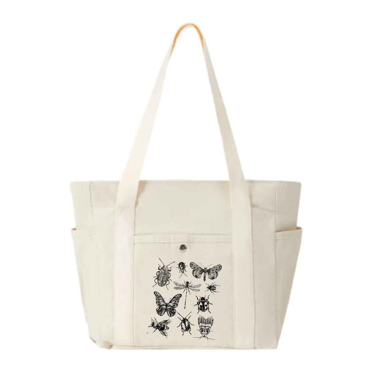 

Insects and Butterflies Sketch Portable New Hand-held Tote Bag
