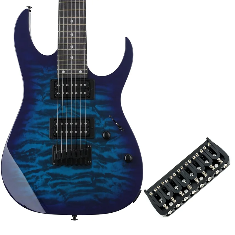 black-8-string-guitar-fixed-bridge-hardtail-bridge-for-electric-guitar-bass-replacement-part