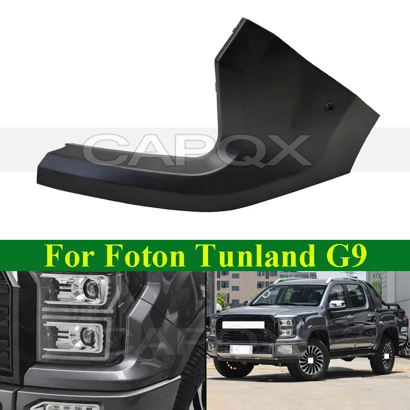 

CAPQX Front Headlight Corner Kit For Foton Tunland G9 Front Headlight Surround Triangle Headlight Trim No Paint Color