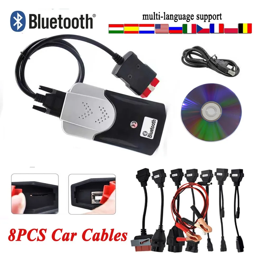 2023 New Vci 2021.11 Keygen on Cd Vd Ds150e Cdp with Bluetooth TNESF DELPHIS ORPDC Obd Scanner Cars Truck Diagnostic Tool